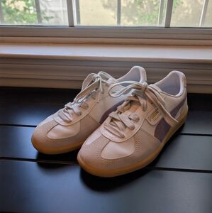 Puma Palermo Purple Leather Sneakers